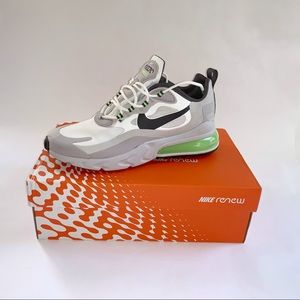 Mens Nike Air Max 270 React Gray and White